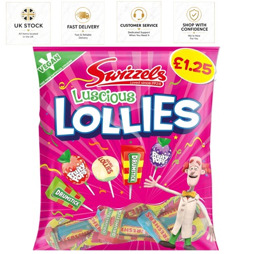 Luscious pack lollipops - luscious, 12-pack