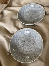 2 NEW GREY  Denby Halo Speckle