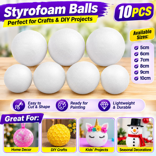 10pcs solid foam - foam, balls