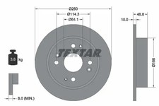 2x Brake disc solid 92081700