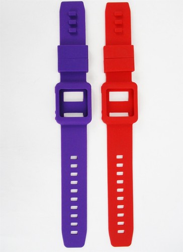 Red purple silicone watch - silicone,