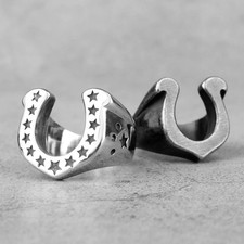Black silver lucky - lucky, horseshoe
