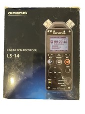 Olympus LS-14 Linear PCM Digital Voice and Music Recorder . Used In Box + Clip