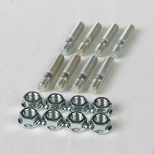Pinto Exhaust Manifold Studs & Flange Nuts, Zinc Plated, Escort MK1 MK2 Cortina