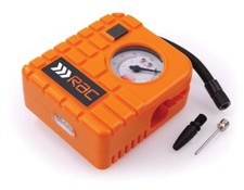 RAC Heavy Duty 12v Mini Air Compressor Car Van Bike Tyre Inflator Pump Compact