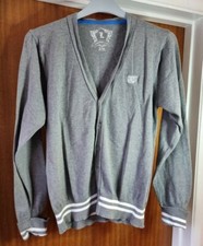 Mens size L (M-L) Primark Cardigan Grey white detail button up
