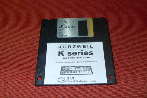 Floppy disk with english horn - with,