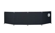Isabella Windscreen Four Sided Acrylic Framed Windbreak - Granite