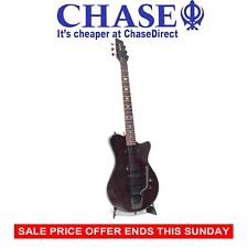 Shine SI-801 Vintage Style Electric Guitar Wigsby Tremolo Black Maple Top - Z68*