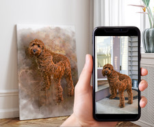 Labradoodle Canvas Customised