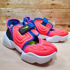 Nike Womens Aqua Rift Water Shoes Bright Crimson Lemon Venom Sz 7.5 (BQ4797-600)