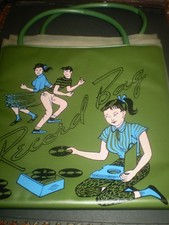 1960's vintage retro 45's singles  vinyl RECORD BAG CASE 11''inch