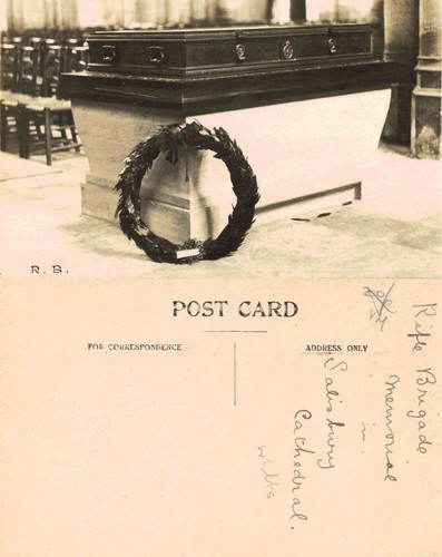 Vintage postcard rifle - vintage,