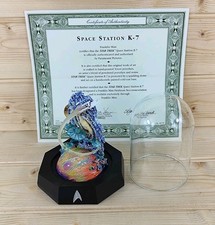 Franklin Mint Star Trek Space Station  K-7 Limited Edition Glass Dome With COA