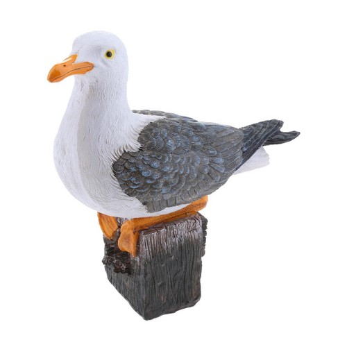 Resin craft seagull statue - resin,