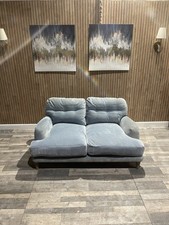 Loaf  Sugar Bum Small Sofa In Blue Clever Velvet