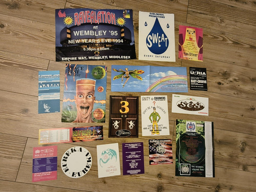 Clubbing rave flyers - rave,