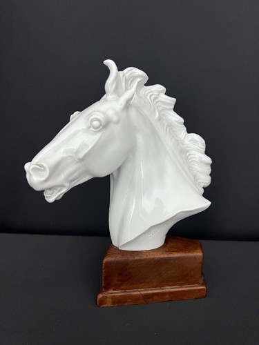 Meissen porcelain horse bust - meissen,