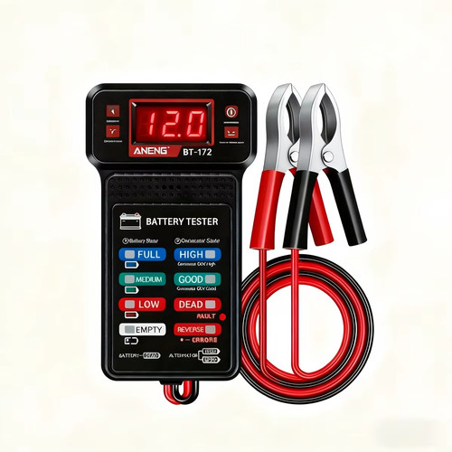 12v car battery - battery, tester