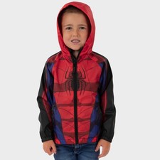 Marvel Spider-Man Raincoat | Boys Rain Coat | Spiderman Hooded Jacket