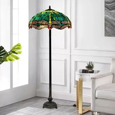 16” Green Tiffany Floor Lamp