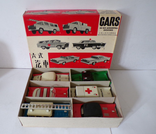 Six assorted tin plate - tin,