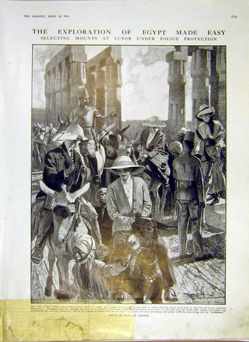 Original old antique print - original,