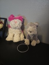 set of 2 plush dogs toys