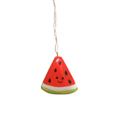Ceramic smiling watermelon - ceramic,
