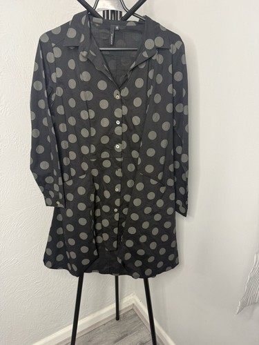 Yong kim black grey polka - grey,