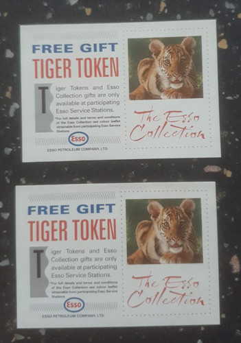 1980s esso tiger token in - esso,