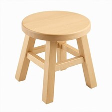 Wooden Kids Small Stool Footstool Bar Stool Home Kitchen Round Square Bench New