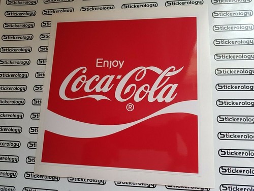 Enjoy coca cola sticker sign - enjoy,