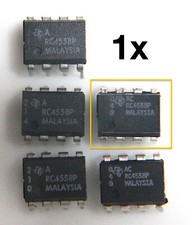 1x Texas Instruments RC4558P -