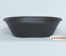 EXTRA STRONG OVAL PLASTIC BONSAI TRAINING POT - 21 x 18 x 6 cm