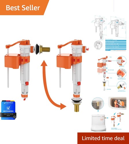 Toilet fill valve with brass - with,