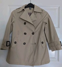 Zara Girls Beige Trench Coat Jacket Size 5-6