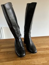 Black Bally Knee High Leather