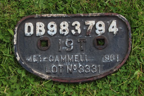Railway cast iron plate - cast,