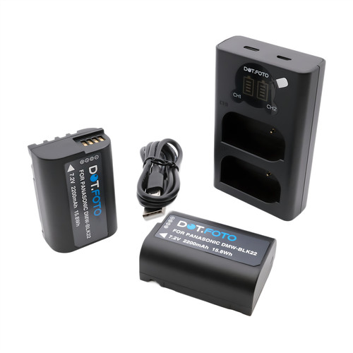 Dmw blk22 battery lcd - 2x,