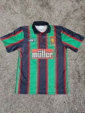 Aston Villa 1993 - 1995 Vintage Rare Away Asics Muller Football Shirt Mens Small