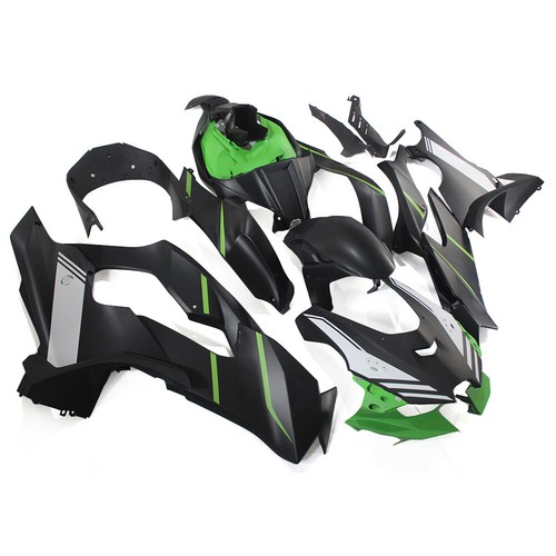 Green black grey bike bodywork - green,
