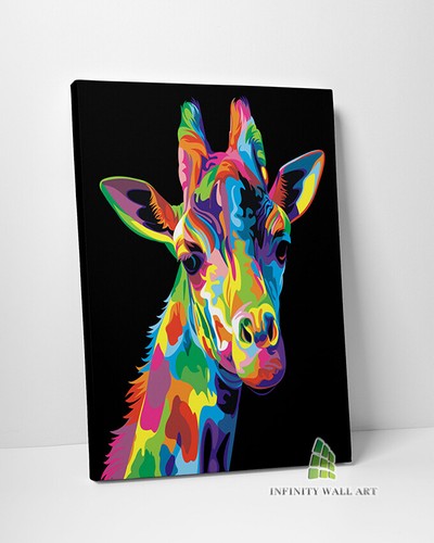 Giraffe abstract colour pop - giraffe,