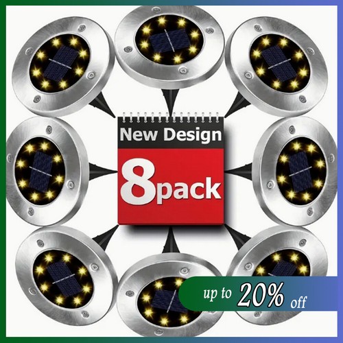 8pcs led solar power ground - led,