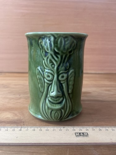 Vintage celery jar green man - green,