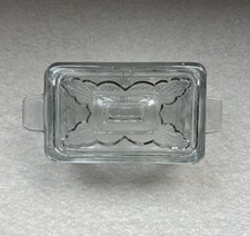Vintage Patterned Glass Lided