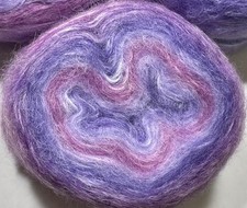 Job lot knitting crochet yarn wool 3x Cake MOHAIR Look Yarn Multicolour KL1158