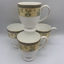 Vintage Wedgwood India Footed Tea Cups Set Of 4