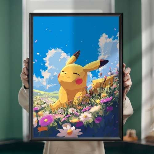 Pikachu pokémon poster anime - pikachu,