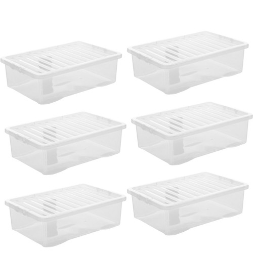 Clear plastic storage - clear,